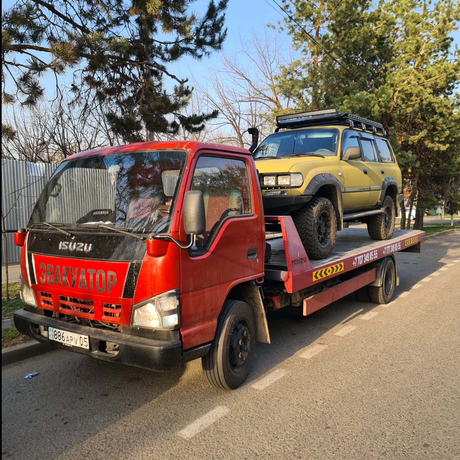 Перевозка Ford Transit на эвакуаторе